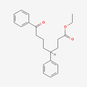 molecular formula C22H26O3 B15243966 Ethyl8-(4-biphenyl)-8-oxooctanoate 