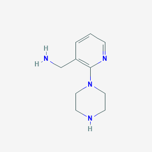 [2-(Piperazin-1-yl)pyridin-3-yl]methanamine
