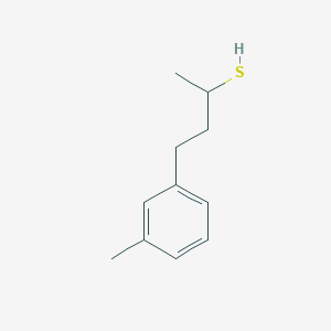 molecular formula C11H16S B15244043 4-(3-Methylphenyl)butane-2-thiol 