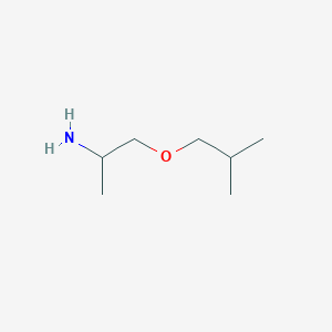 molecular formula C7H17NO B15244067 1-(2-Methylpropoxy)propan-2-amine 