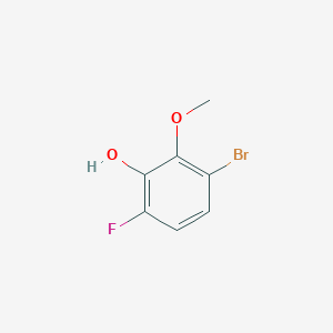 molecular formula C7H6BrFO2 B1524417 3-Bromo-6-fluoro-2-methoxyphenol CAS No. 1026796-50-8