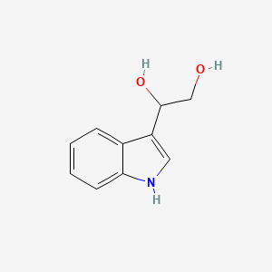 molecular formula C10H11NO2 B15244215 1-(1H-indol-3-yl)ethane-1,2-diol 