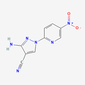 3-amino-1-(5-nitropyridin-2-yl)-1H-pyrazole-4-carbonitrile