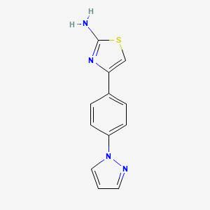 4-[4-(1H-pyrazol-1-yl)phenyl]-1,3-thiazol-2-amine