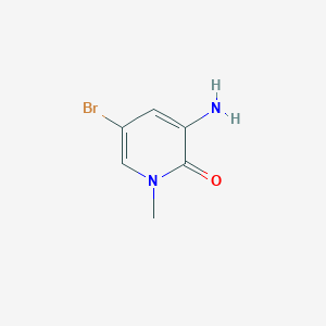 molecular formula C6H7BrN2O B1524428 3-Amino-5-bromo-1-methylpyridin-2(1H)-one CAS No. 910543-72-5