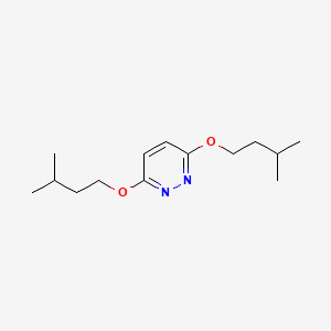 molecular formula C14H24N2O2 B15244328 3,6-Bis(3-methylbutoxy)pyridazine CAS No. 730-41-6