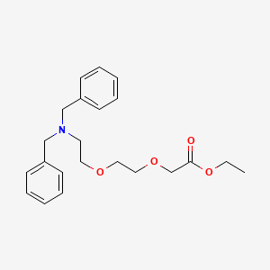 molecular formula C22H29NO4 B15244345 Ethyl 2-(2-(2-(dibenzylamino)ethoxy)ethoxy)acetate 