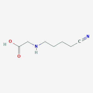 molecular formula C7H12N2O2 B15244409 2-((4-Cyanobutyl)amino)acetic acid 