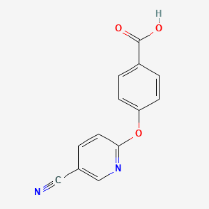 4-[(5-Cyanopyridin-2-yl)oxy]benzoic acid
