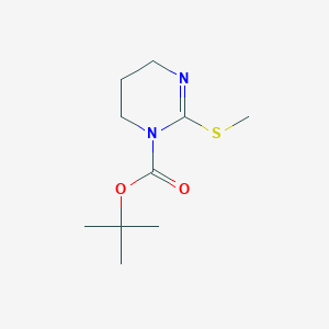 molecular formula C10H18N2O2S B15244434 tert-Butyl 2-(methylthio)-5,6-dihydropyrimidine-1(4H)-carboxylate 