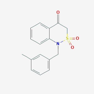1-(3-methylbenzyl)-1H-2,1-benzothiazin-4(3H)-one 2,2-dioxide