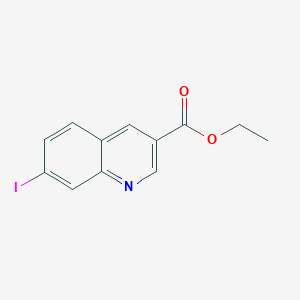 molecular formula C12H10INO2 B15244522 Ethyl 7-iodoquinoline-3-carboxylate 