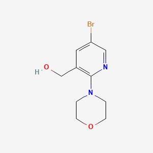 molecular formula C10H13BrN2O2 B1524458 [5-Bromo-2-(morpholin-4-yl)pyridin-3-yl]methanol CAS No. 1247213-10-0