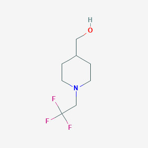 [1-(2,2,2-Trifluoroethyl)piperidin-4-yl]methanol