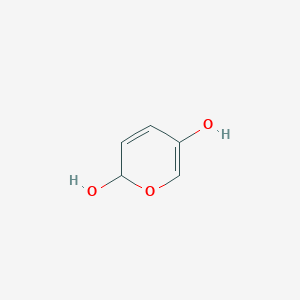 molecular formula C5H6O3 B15244610 2H-Pyran-2,5-diol CAS No. 113895-83-3