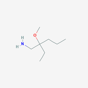 molecular formula C8H19NO B15244630 2-Ethyl-2-methoxy-pentylamine 