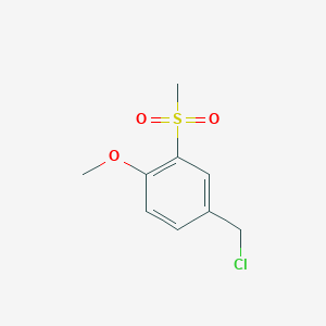 B1524465 4-(Chloromethyl)-2-methanesulfonyl-1-methoxybenzene CAS No. 1311317-33-5
