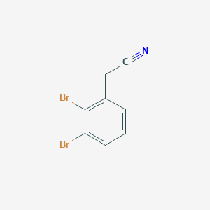 molecular formula C8H5Br2N B15244700 2-(2,3-Dibromophenyl)acetonitrile 