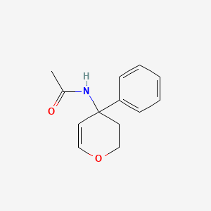 molecular formula C13H15NO2 B15244726 N-(4-Phenyl-3,4-dihydro-2H-pyran-4-yl)acetamide 