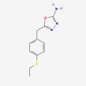 5-(4-(Ethylthio)benzyl)-1,3,4-oxadiazol-2-amine