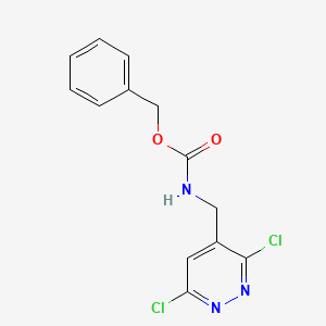 molecular formula C13H11Cl2N3O2 B15244746 Benzyl ((3,6-dichloropyridazin-4-yl)methyl)carbamate CAS No. 631914-69-7