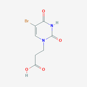 3-(5-bromo-2,4-dioxo-3,4-dihydropyrimidin-1(2H)-yl)propanoic acid