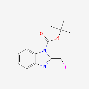 molecular formula C13H15IN2O2 B15244765 tert-Butyl 2-(iodomethyl)-1H-benzo[d]imidazole-1-carboxylate CAS No. 1058225-52-7