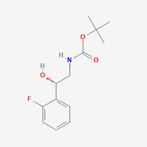 tert-butyl N-[(2S)-2-(2-fluorophenyl)-2-hydroxyethyl]carbamate
