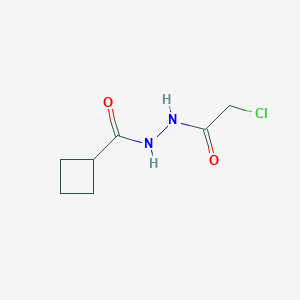 molecular formula C7H11ClN2O2 B1524478 N'-(2-chloroacetyl)cyclobutanecarbohydrazide CAS No. 1311315-32-8