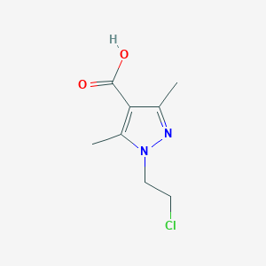 1-(2-chloroethyl)-3,5-dimethyl-1H-pyrazole-4-carboxylic acid