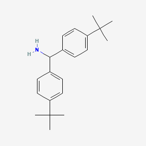 molecular formula C21H29N B15244809 Bis(4-(tert-butyl)phenyl)methanamine 