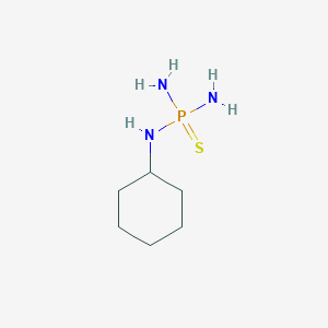 molecular formula C6H16N3PS B15244819 Cyclohexanyl thiophosphoramide CAS No. 94317-67-6