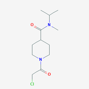 1-(2-chloroacetyl)-N-methyl-N-(propan-2-yl)piperidine-4-carboxamide