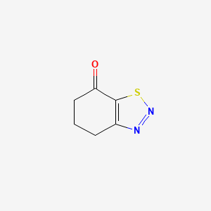 molecular formula C6H6N2OS B15244868 5,6-Dihydrobenzo[d][1,2,3]thiadiazol-7(4H)-one 