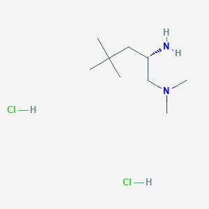 molecular formula C9H24Cl2N2 B15244907 (S)-N1,N1,4,4-Tetramethylpentane-1,2-diamine dihydrochloride 
