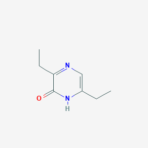 molecular formula C8H12N2O B15244922 3,6-Diethylpyrazin-2-ol CAS No. 72876-11-0