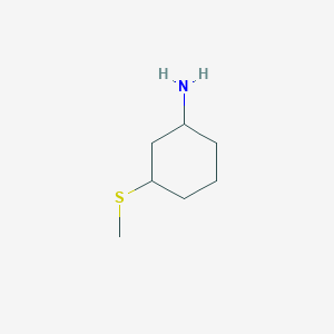 molecular formula C7H15NS B1524493 3-(Methylsulfanyl)cyclohexan-1-amine CAS No. 1315365-18-4