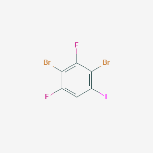 molecular formula C6HBr2F2I B15244963 1,3-Dibromo-2,4-difluoro-6-iodobenzene 