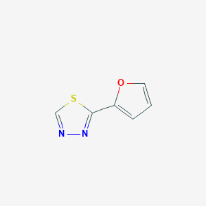 molecular formula C6H4N2OS B15244970 2-(Furan-2-yl)-1,3,4-thiadiazole 