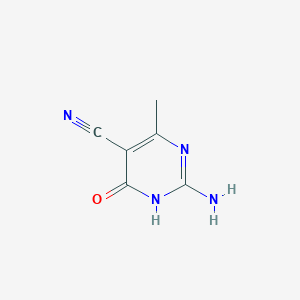 molecular formula C6H6N4O B15245029 2-Amino-4-methyl-6-oxo-1,6-dihydropyrimidine-5-carbonitrile 