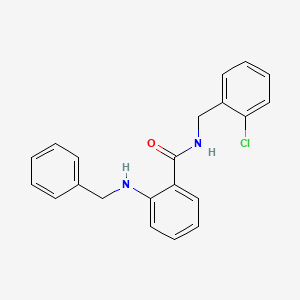 molecular formula C21H19ClN2O B15245044 2-(Benzylamino)-N-(2-chlorobenzyl)benzamide 
