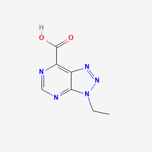 molecular formula C7H7N5O2 B15245045 3-Ethyl-3H-[1,2,3]triazolo[4,5-D]pyrimidine-7-carboxylic acid 