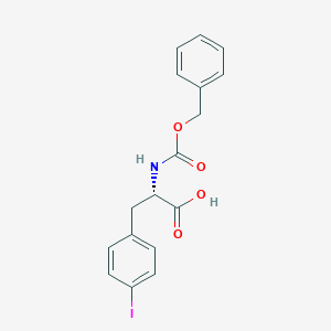 molecular formula C17H16INO4 B152451 (S)-2-(((Benzyloxy)carbonyl)amino)-3-(4-iodophenyl)propanoic acid CAS No. 220400-04-4
