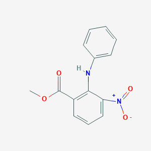 molecular formula C14H12N2O4 B15245100 Methyl3-nitro-2-(phenylamino)benzoate 