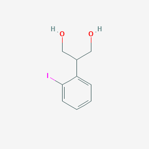 molecular formula C9H11IO2 B15245113 2-(2-Iodophenyl)propane-1,3-diol 