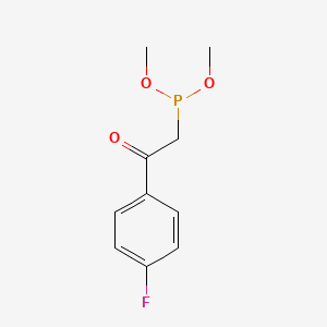 molecular formula C10H12FO3P B15245123 Dimethyl (2-(4-fluorophenyl)-2-oxoethyl)phosphonite 