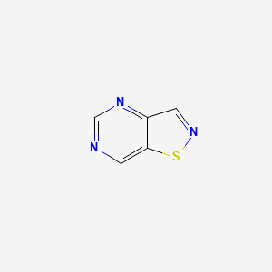 molecular formula C5H3N3S B15245150 Isothiazolo[4,5-D]pyrimidine CAS No. 7078-51-5