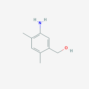molecular formula C9H13NO B1524522 (5-Amino-2,4-dimethylphenyl)methanol CAS No. 1334148-06-9