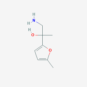 molecular formula C8H13NO2 B1524523 1-Amino-2-(5-methylfuran-2-yl)propan-2-ol CAS No. 1344687-75-7