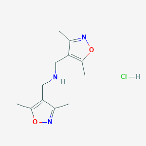 Bis[(dimethyl-1,2-oxazol-4-yl)methyl]amine hydrochloride